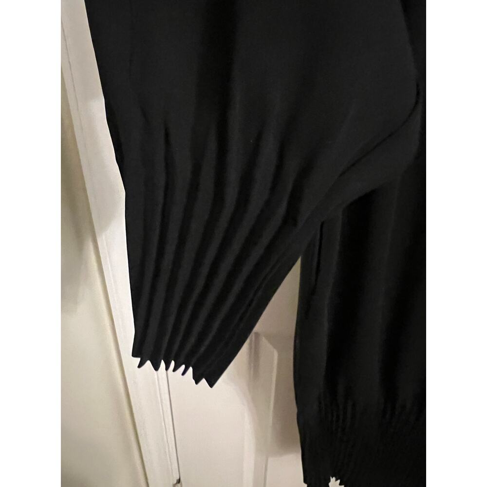 COS Pleated Cocoon shift Dress Sz 6 Black capsule Modern Minimalist professional - Picture 6 of 12